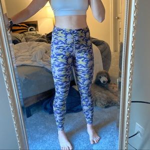 Mid-rise printed powerhold legging L tall opal